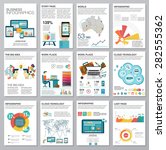 big set of infographics... | Shutterstock .eps vector #282555362