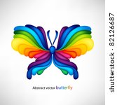 Abstract Vector Butterfly Of...