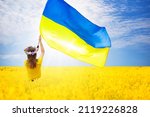Pray For Ukraine. Child With...
