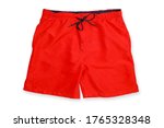 Red Swimming Trunks Isolated On ...