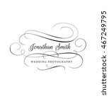 photographer logo template with ... | Shutterstock .eps vector #467249795