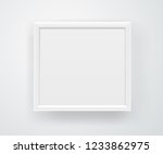 empty square white frame on a... | Shutterstock .eps vector #1233862975