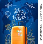 time to travel concept. vector... | Shutterstock .eps vector #1324447082