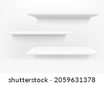 empty three  white clean... | Shutterstock .eps vector #2059631378
