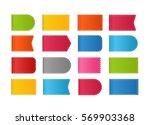 different color shopping tags... | Shutterstock .eps vector #569903368
