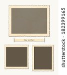 retro photo background set and... | Shutterstock .eps vector #182399165