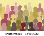 crowd | Shutterstock .eps vector #75488032