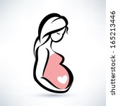 Pregnant Woman Silhouette Clipart Free Stock Photo - Public Domain Pictures