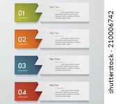 design clean number banners... | Shutterstock .eps vector #210006742