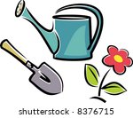 Flowers & Watering Can Clipart Free Stock Photo - Public Domain Pictures