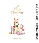 Christmas Greeting Card With...