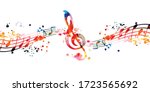 colorful music promotional... | Shutterstock .eps vector #1723565692