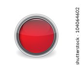 vector shiny red button | Shutterstock .eps vector #104064602