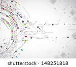 abstract technological... | Shutterstock .eps vector #148251818