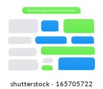 short message service flat... | Shutterstock .eps vector #165705722