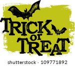 trick or treat halloween text | Shutterstock .eps vector #109771892