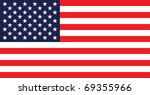 flag of the usa  united states... | Shutterstock . vector #69355966