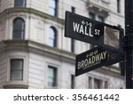 Wall Street Sign In New York...