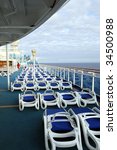 Top Deck Of Passenger Cruise...