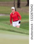 Small photo of PATTAYA, THAILAND-FEBRUARY 21: Jacqui Concolino of USA prepares for next shot at Round 1 of Honda LPGA Thailand 2019 on February 21, 2019 at Siam Country Club Old Course in Pattaya, Thailand