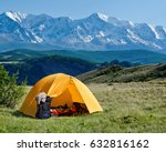 Tourist Tent Camping In...