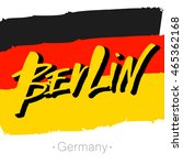 berlin hand lettering... | Shutterstock .eps vector #465362168
