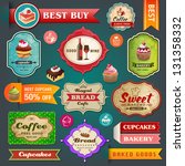collection of vintage retro... | Shutterstock .eps vector #131358332