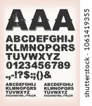 rusty grunge shadow abc font... | Shutterstock .eps vector #1061419355