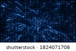 abstract digital hi tech... | Shutterstock . vector #1824071708