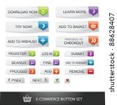 e commerce web button set with... | Shutterstock .eps vector #88628407