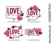 vector collection of hearts and ... | Shutterstock .eps vector #1008887962