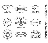 minimal vintage labels with... | Shutterstock .eps vector #171339728