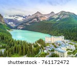Turquoise Louise Lake in Rockies Mountains, Banff National Park, Alberta, Canada
