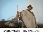 Small photo of APR 22 2018: Portrait of Farmboy Luke Skywalker and his X-34 Landspeeder at Tosche Station on Tattooine - Hasbro Black Series 6 inch action figures