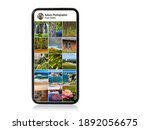 Small photo of Nature and landscape photography gallery shown on mobile phone