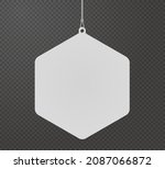 hexagon dangler hanging from... | Shutterstock .eps vector #2087066872