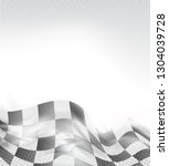 checkered flag racing... | Shutterstock .eps vector #1304039728