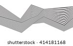 optical art  opart striped wavy ... | Shutterstock .eps vector #414181168
