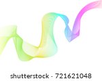 rainbow color abstract wave... | Shutterstock .eps vector #721621048