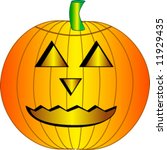 elegant golden pumpkin | Shutterstock .eps vector #11929435