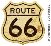 Rusty Route 66   Vintage...