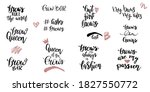 set of handwriting lettering... | Shutterstock .eps vector #1827550772