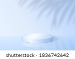 realistic 3d round podium for... | Shutterstock .eps vector #1836742642