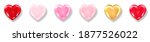 collection of shiny 3d hearts... | Shutterstock .eps vector #1877526022