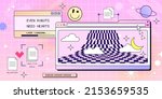 retro browser computer window... | Shutterstock .eps vector #2153659535