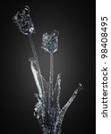 Flower Of Ice Made In 3d