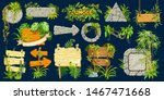 set cartoon game wooden and... | Shutterstock .eps vector #1467471668