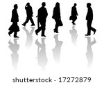 male and female walkers | Shutterstock . vector #17272879