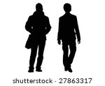 two male shoppers | Shutterstock . vector #27863317