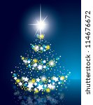 christmas background. vector... | Shutterstock .eps vector #114676672